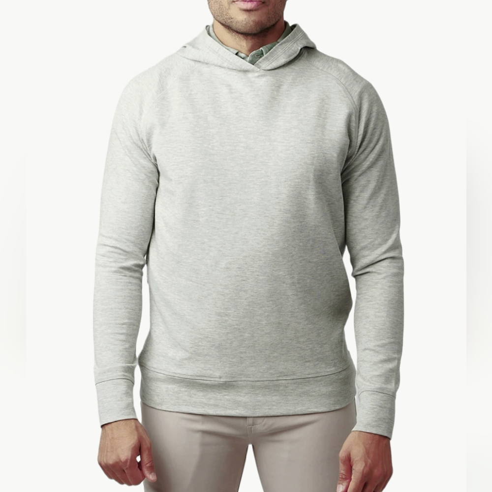 Asher Golf LAYERING HOODIE Heather Gray Men's Small Supersoft Activewear‎